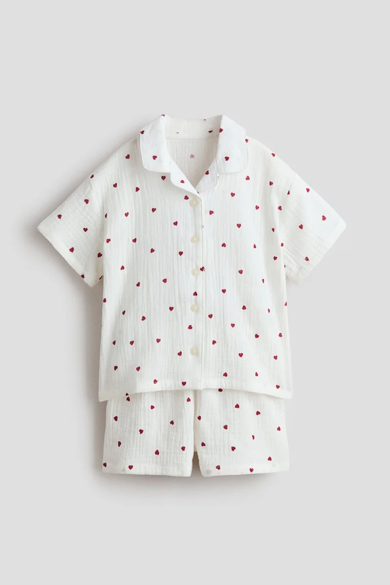H&M Patterned muslin pyjamas
